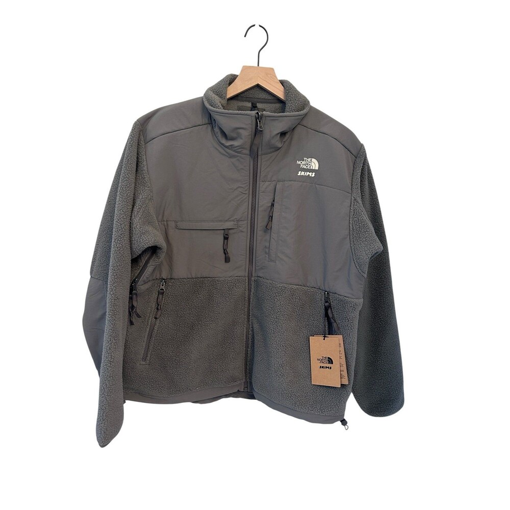 The North Face x SKIMS 1995 Denali fleece jacket in gunmetal Small New with tags